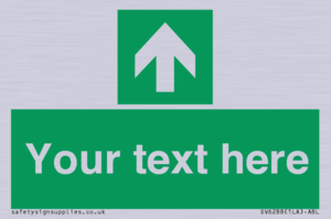 Safe condition Custom arrow up sign